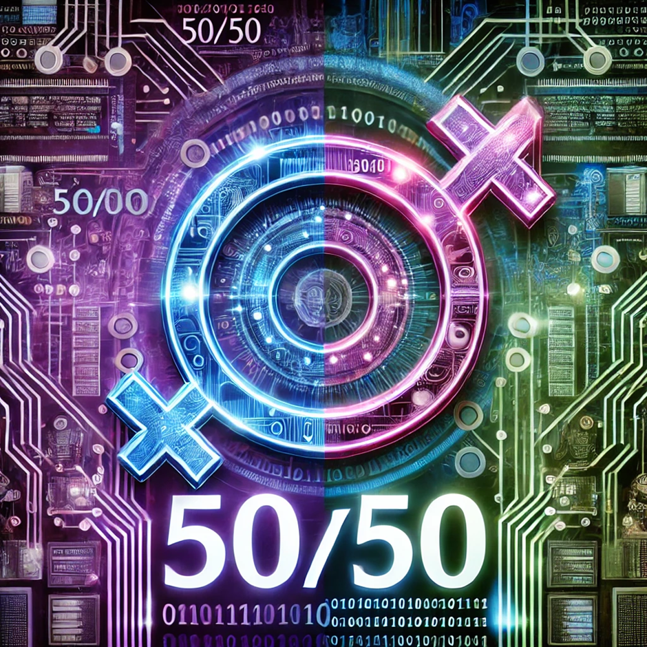 50/50 Vision: Working Toward a Gender Balanced Workforce  | 50 50 AI image